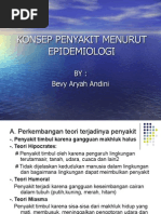 Konsep Penyakit Menurut Epidemiologi