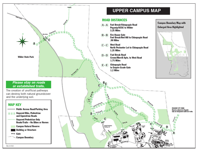 UCSC Upper Campus Map | PDF | Walking | Outdoor Recreation