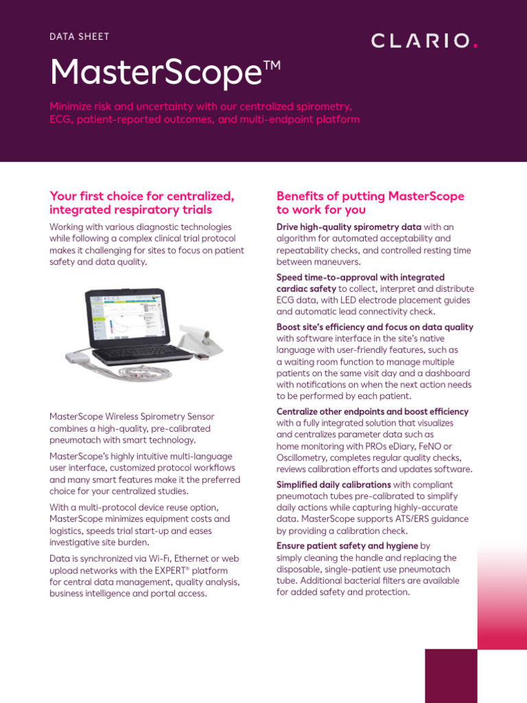 Clario DataSheet Masterscope 20211021 V1 | PDF