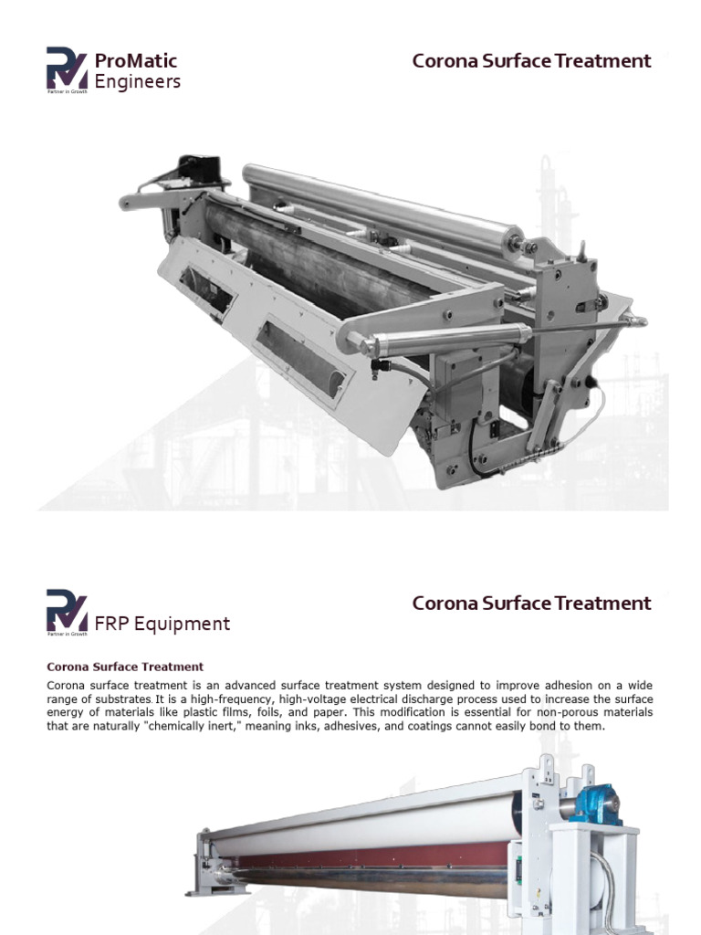 Corona Surface Treatment Promatic 2026 | PDF