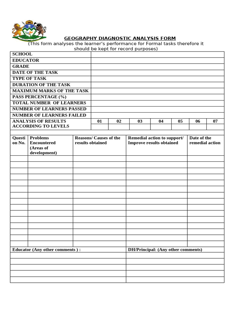 Grade 10-12 Geography Sba Moderation Tools 2024-1 | PDF