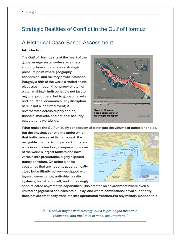 Hormuz Conflict Outlook Lessons From History & Risks of A Prolonged War ...