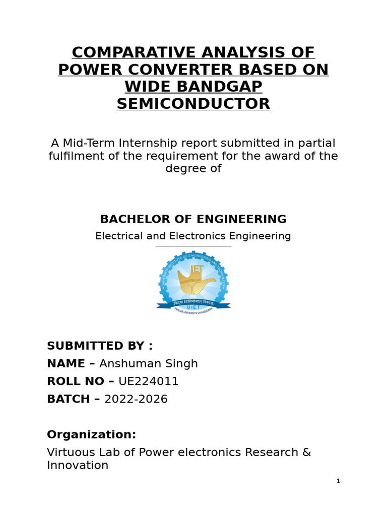 Comparative Analysis of Power Converter Based On Wide Bandgap ...
