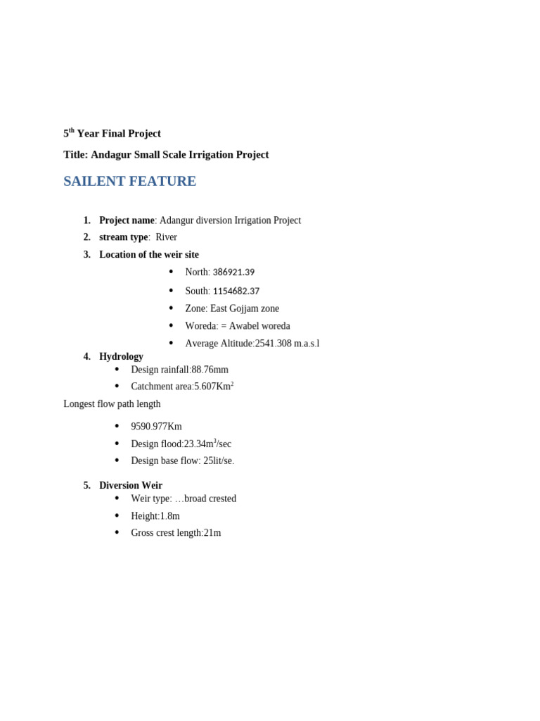 5th Year Final Project | PDF
