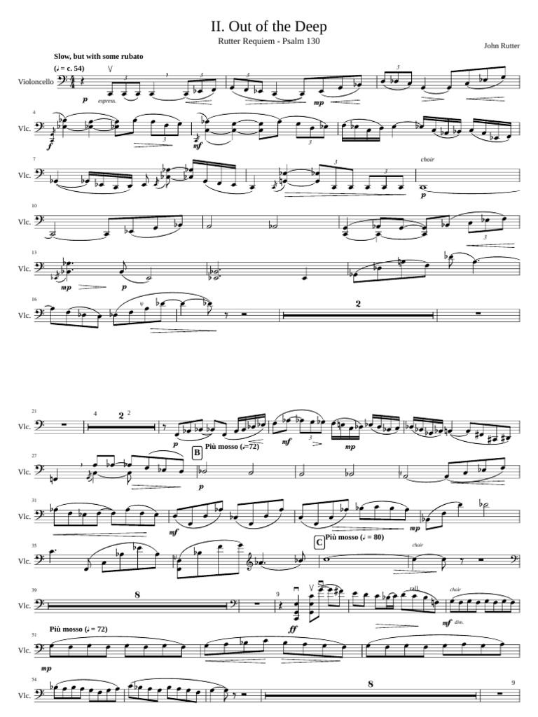 Out of The Deep Rutter Requiem | PDF | Choral Compositions | Musical ...
