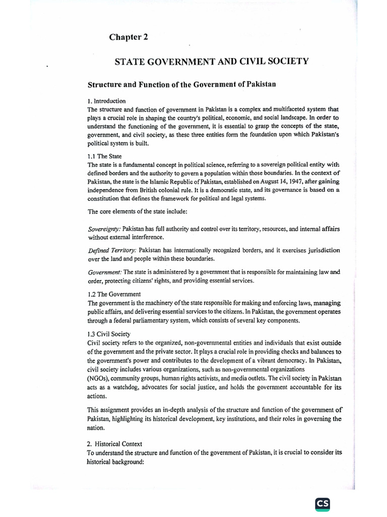 State Govt & Civil Society | PDF