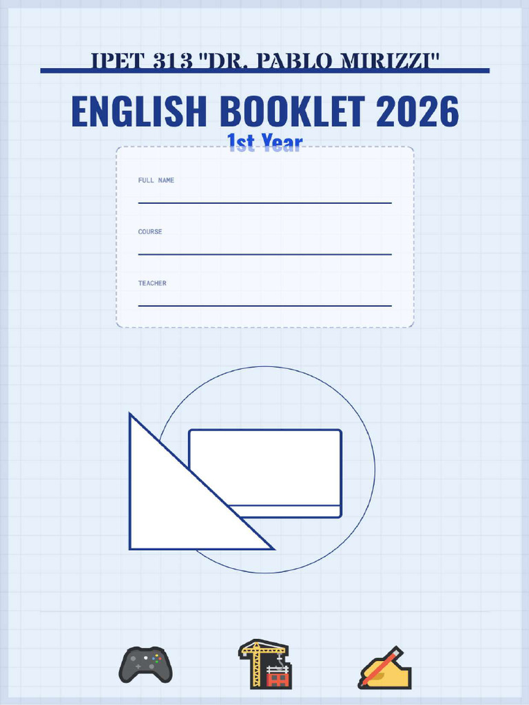 Cuadernillo de Ingles 1 | PDF | Linguistic Typology | Linguistic Morphology