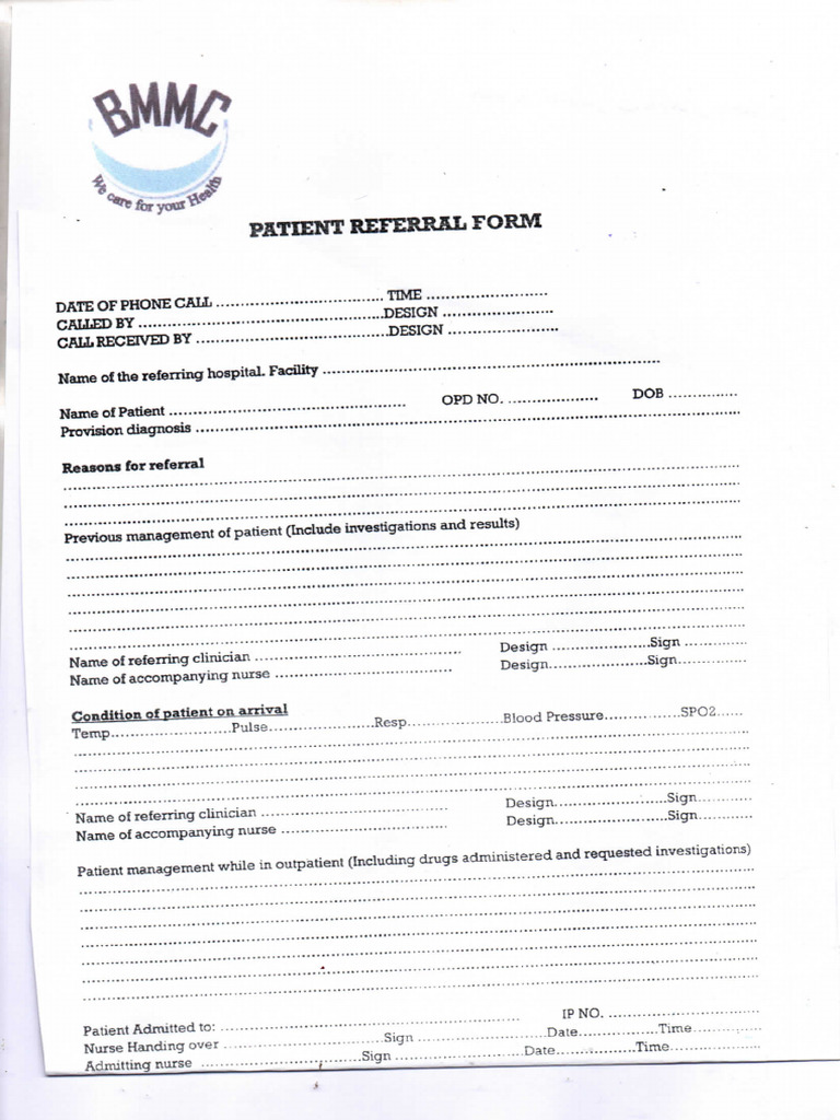 Refferal Form | PDF