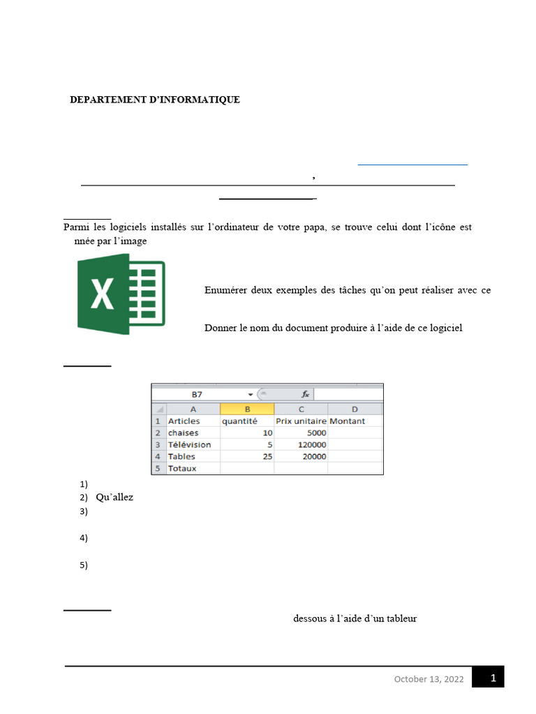 TD2 Pa4 Conidic | PDF | Feuille de calcul | Logiciel