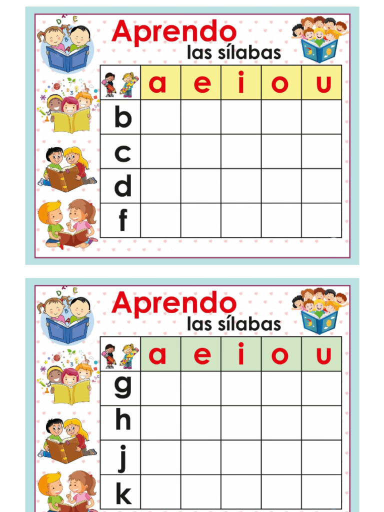 Aprendo Las Silabas | PDF