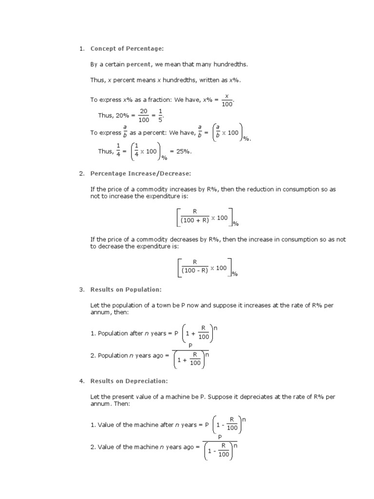 Understanding Percentages and Changes | PDF | Teaching Methods & Materials
