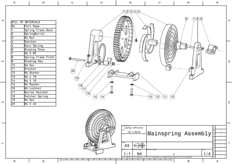 AssemblyDrawing Sheet 1 | PDF