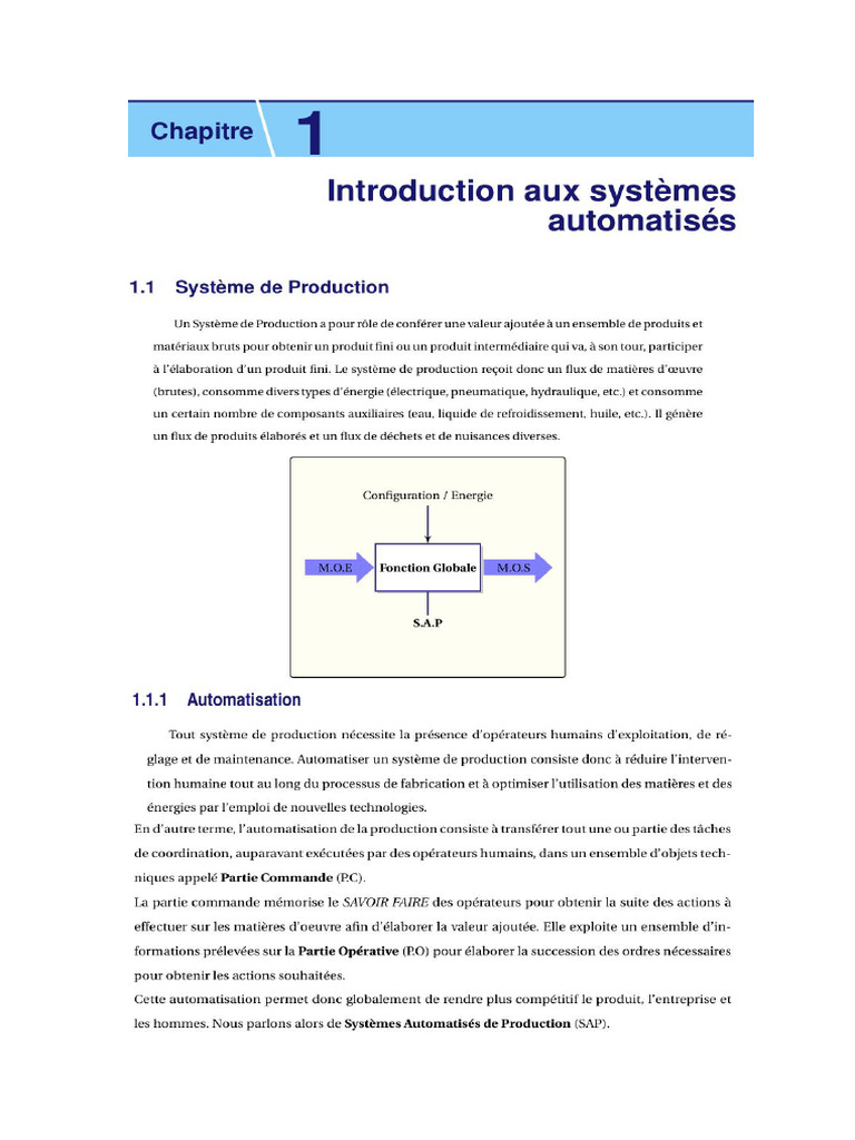 AUTOMATISME Chap1 - 014329 | PDF