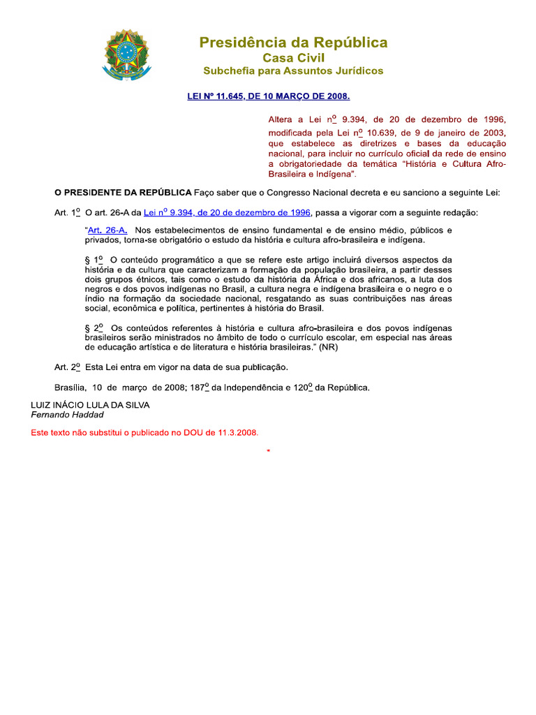 Lei 111645 | PDF