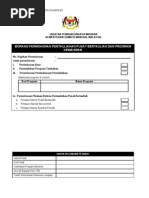 Borang Permohonan PB &amp Program