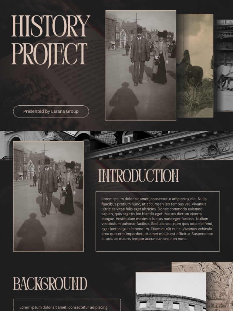 History Project Presentation Template Free | PDF