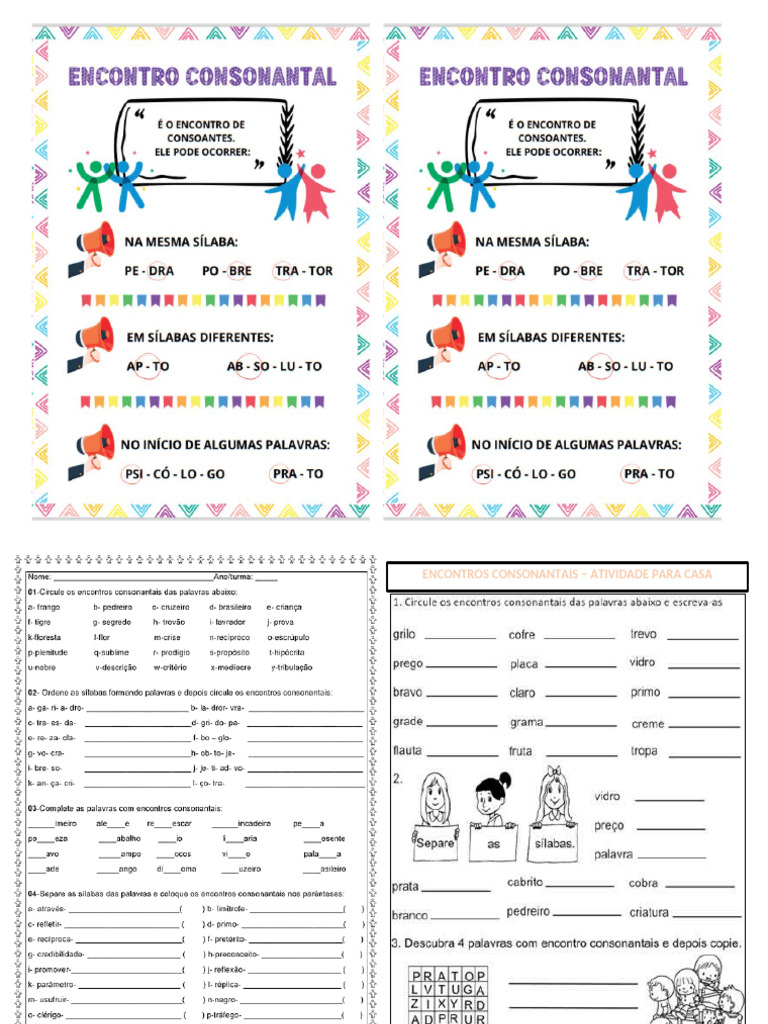 Encontro Consonantal | PDF