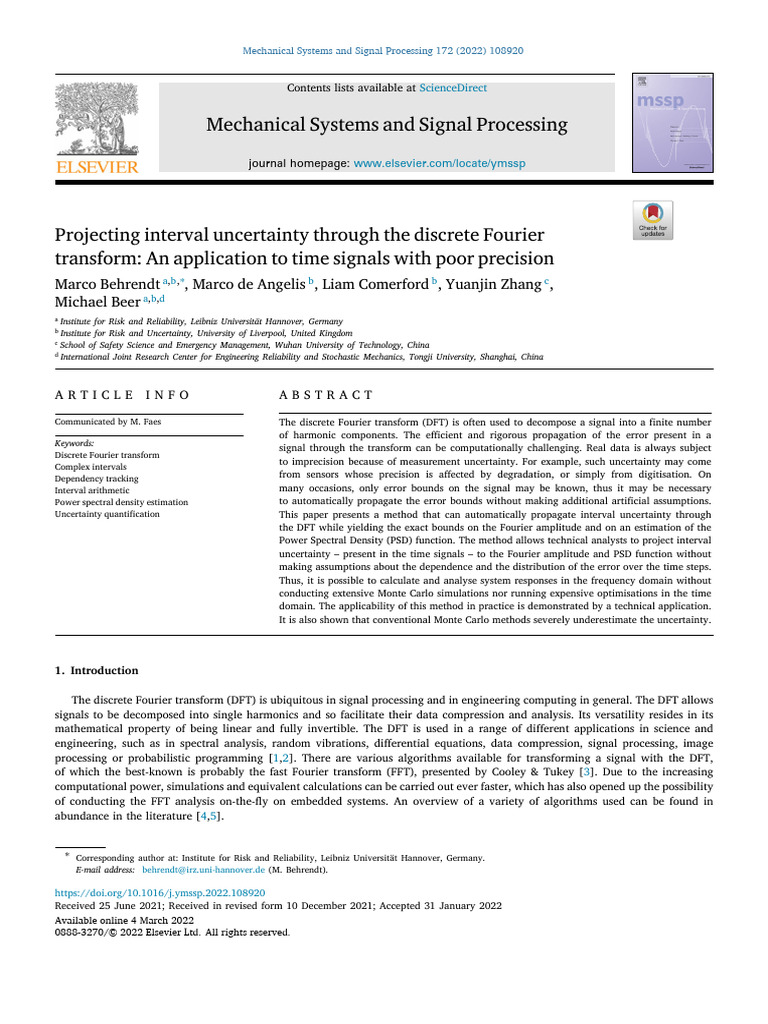 Main | PDF | Discrete Fourier Transform | Spectral Density