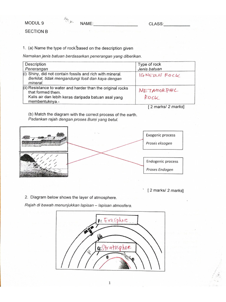Answer Modul 9 Form 1 | PDF