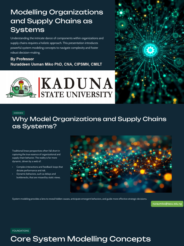 Module Four Modelling Organizations and Supply Chains As Systems | PDF ...