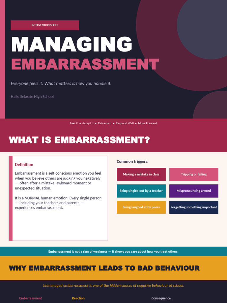 Managing Embarrassment - Haile HS | PDF | Emotions | Behavioural Sciences