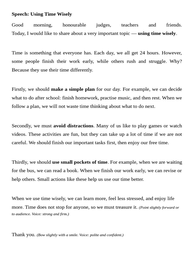 Speech Script 4 Xiao | PDF | Sleep | Healthy Diet