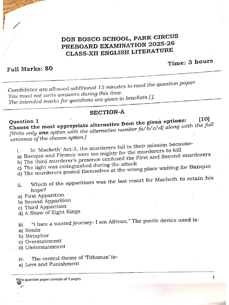 DBPC Question Paper | PDF