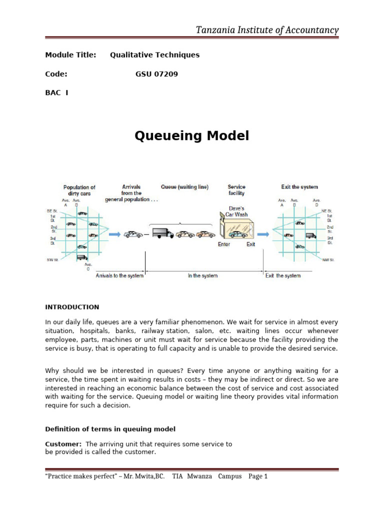 Queuing Notes | PDF