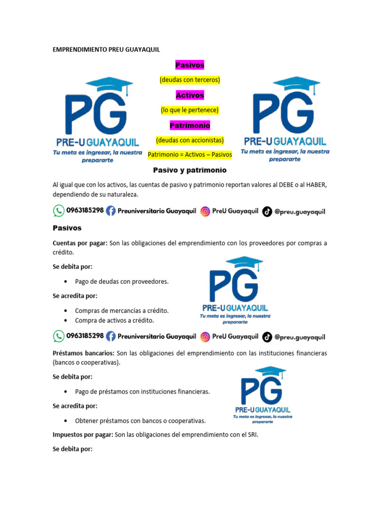 Emprendimiento Preu Guayaquil | PDF