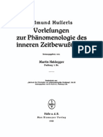 Husserl Vorlesungen Zur Phaenomenologie Des Inneren Zeitbewusstseins