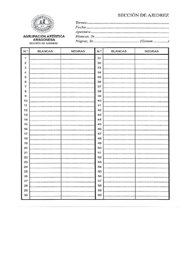 Hoja Anotacion de Partidas | PDF