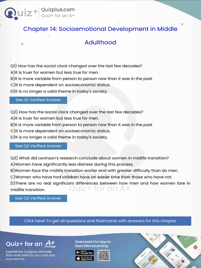 How Has The Social Clock Changed Over The Last Few Decades | PDF