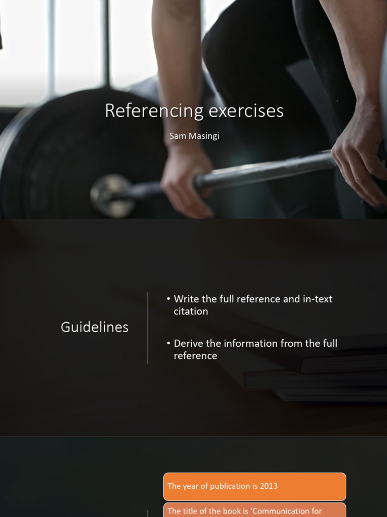 Referencing Exercises | PDF