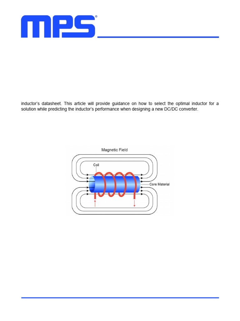 Understanding Power Inductor Parameters | PDF | Inductor | Inductance