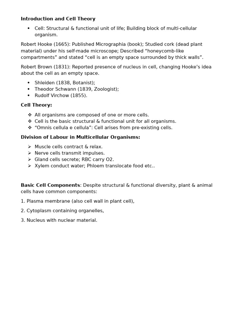 Cell Notes | PDF | Cell (Biology) | Endoplasmic Reticulum