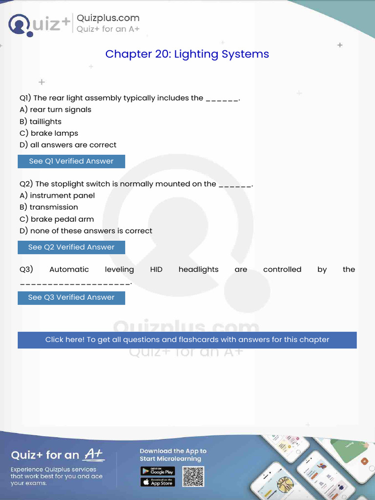 The Rear Light Assembly Typically Includes The | PDF | Vehicle ...