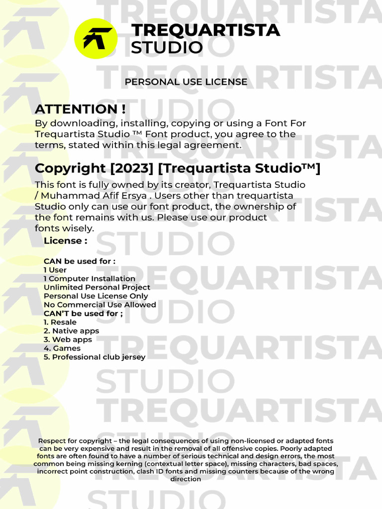 Personal License | PDF