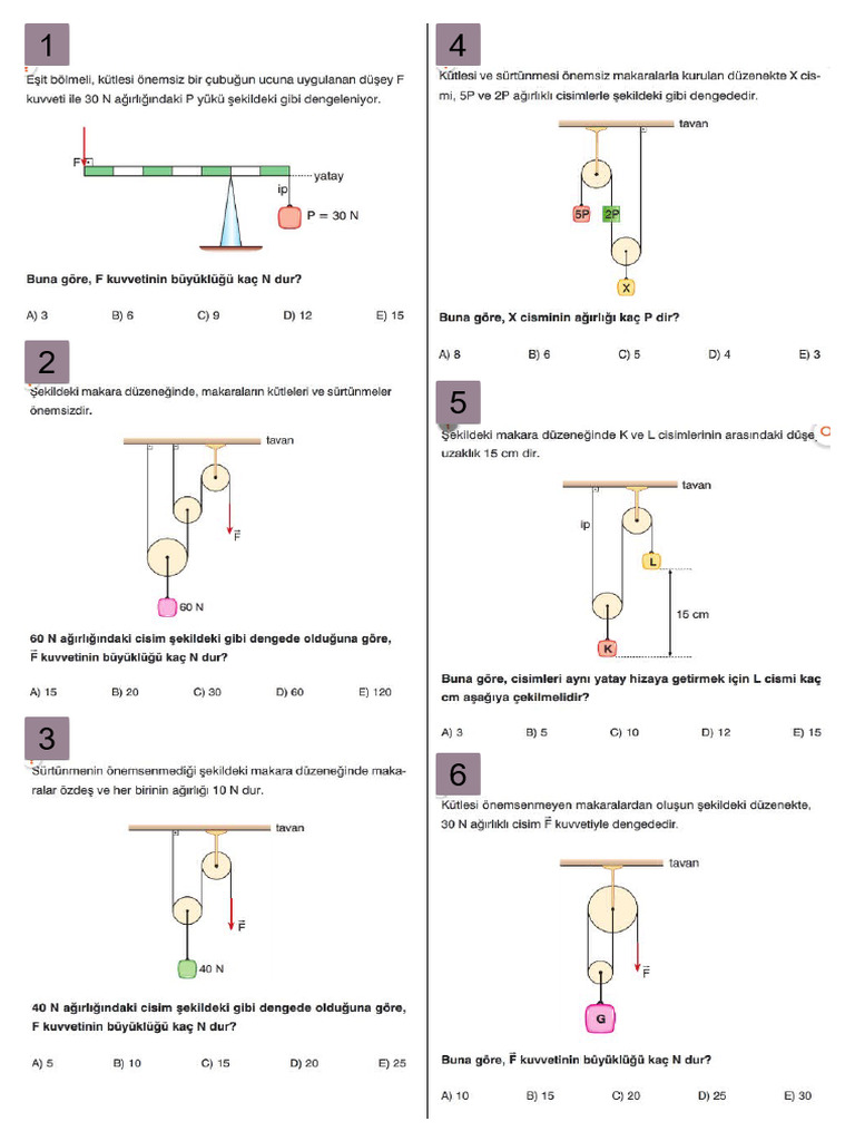 Basit Makineler | PDF