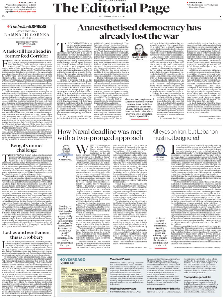 English HD Editorials 01-04-2026 | PDF