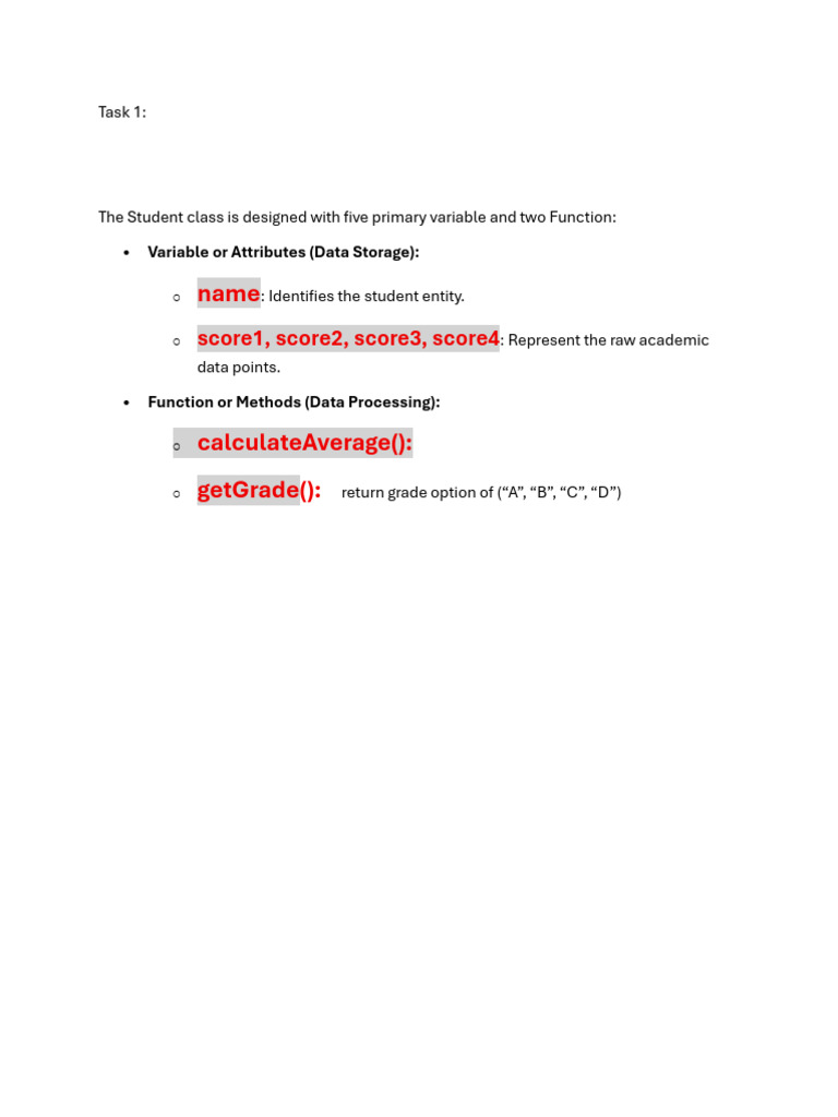 Task 1 Student | PDF
