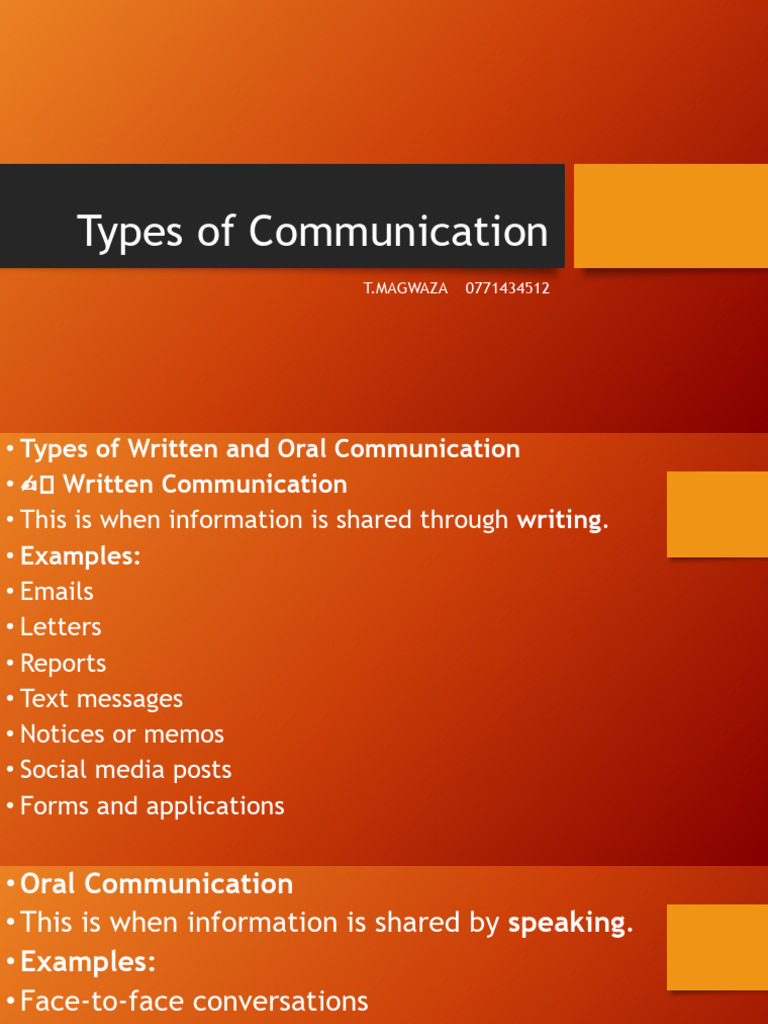 Types of Communication | PDF