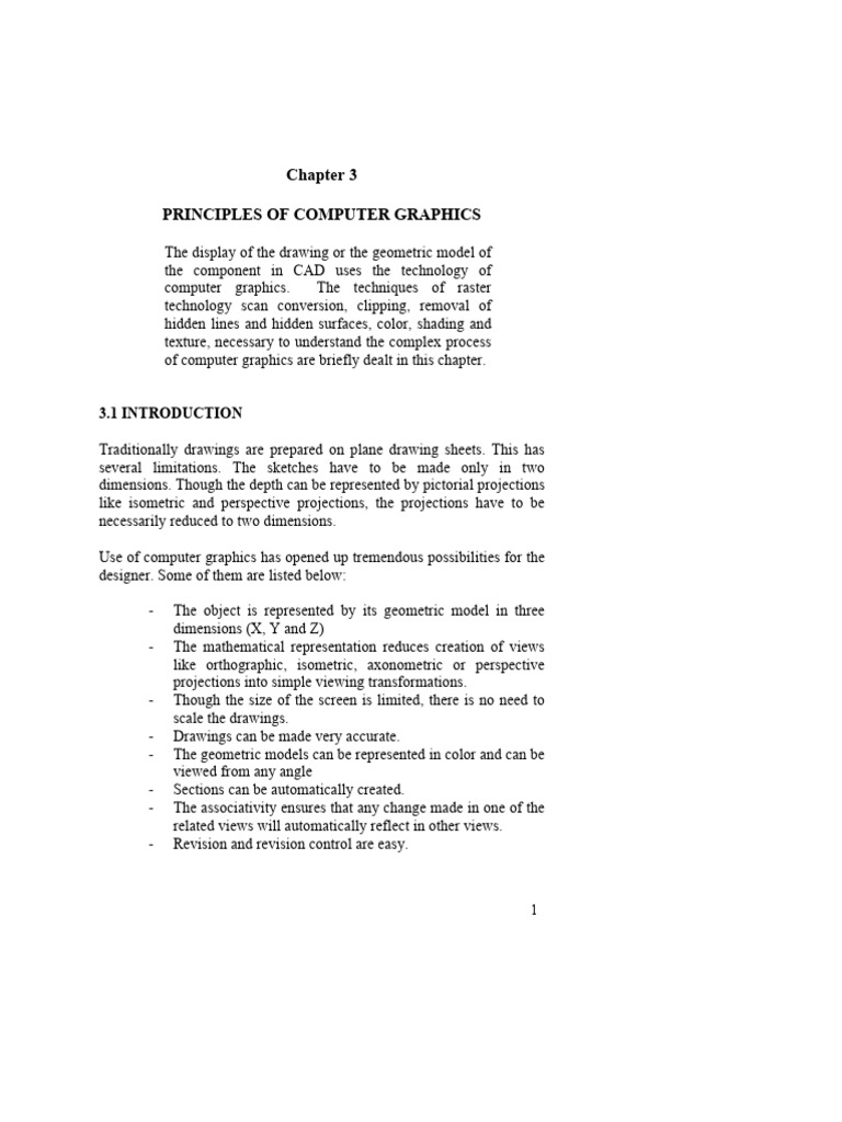 Chapter 3 Principles of Computer Graphics | PDF | Computer Monitor ...