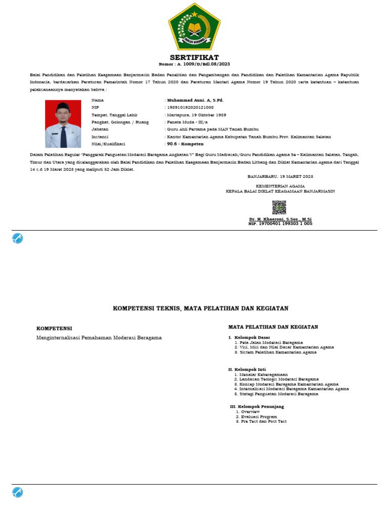 Sertifikat PPMB 2023 | PDF