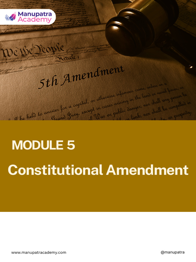 Constitutional Law II Second Year Module 5 | PDF | Constitutional ...