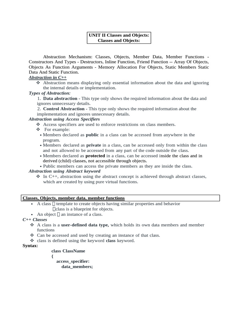 Oops 2 Unit 2 | PDF | Programming | Constructor (Object Oriented ...
