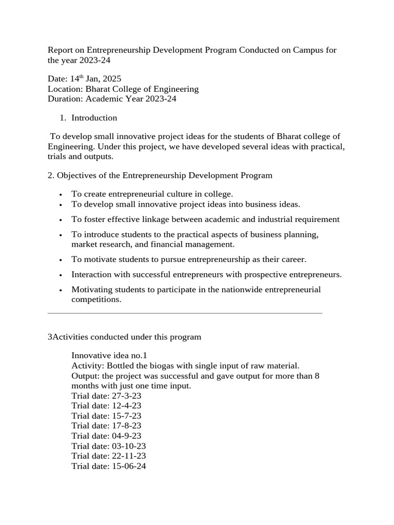Anil Rane Sir's Report | PDF