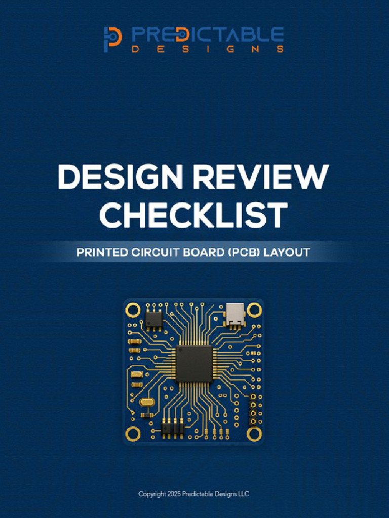 PredictableDesigns DesignReviewChecklist PCBlayout | PDF