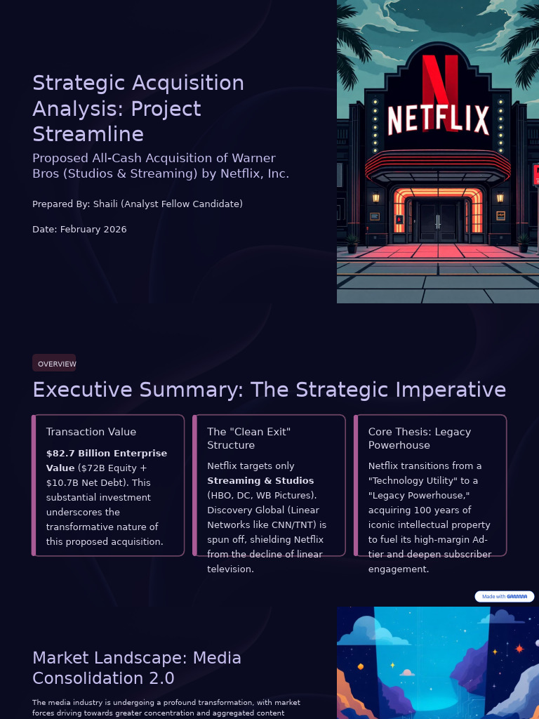 Investment Analysis Netflix WBD. | PDF | Business Economics | Business