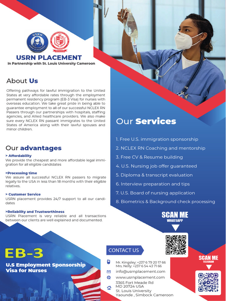 USRN Placement Flyer St. Louis University Yaounde | PDF