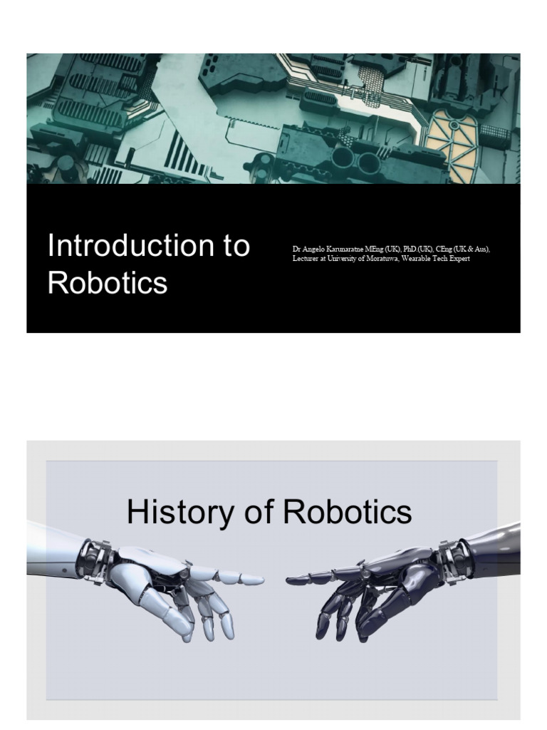 Introduction To Robotics - 1 | PDF | Robot | Robotics